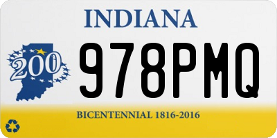 IN license plate 978PMQ