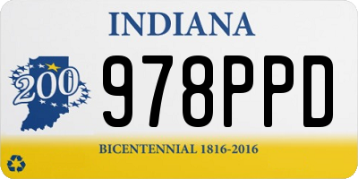IN license plate 978PPD