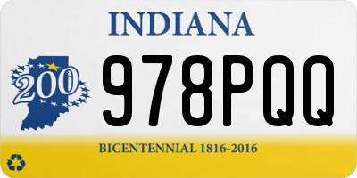 IN license plate 978PQQ