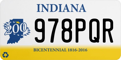 IN license plate 978PQR