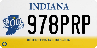 IN license plate 978PRP