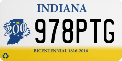 IN license plate 978PTG