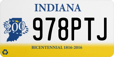 IN license plate 978PTJ