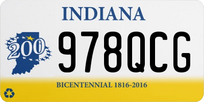 IN license plate 978QCG
