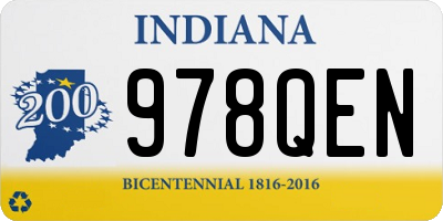 IN license plate 978QEN