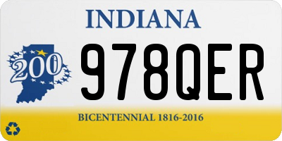 IN license plate 978QER