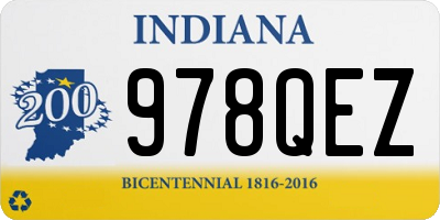 IN license plate 978QEZ