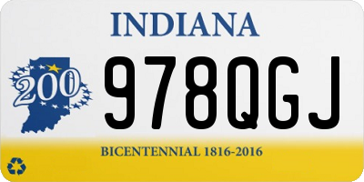 IN license plate 978QGJ