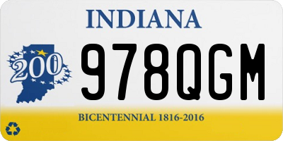 IN license plate 978QGM