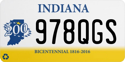 IN license plate 978QGS