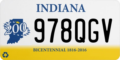 IN license plate 978QGV