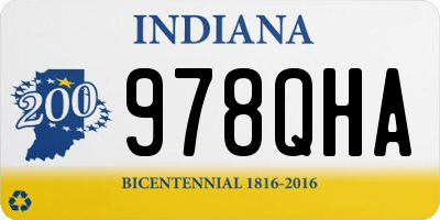 IN license plate 978QHA