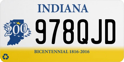 IN license plate 978QJD