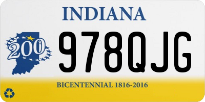 IN license plate 978QJG
