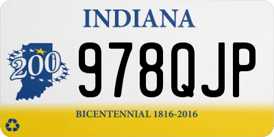 IN license plate 978QJP