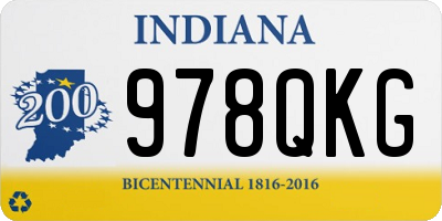 IN license plate 978QKG