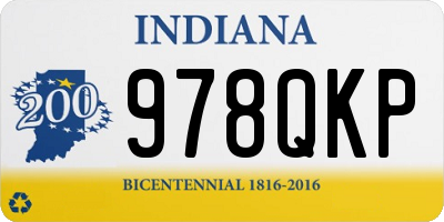 IN license plate 978QKP