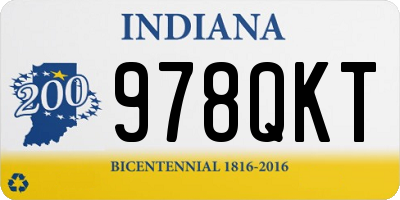 IN license plate 978QKT