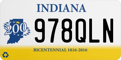 IN license plate 978QLN