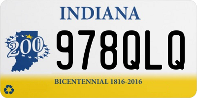 IN license plate 978QLQ