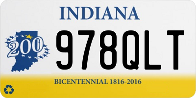 IN license plate 978QLT