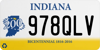 IN license plate 978QLV