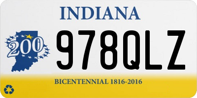 IN license plate 978QLZ