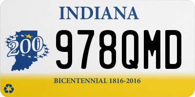 IN license plate 978QMD