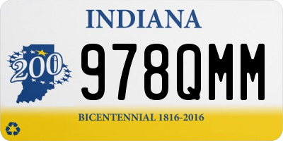IN license plate 978QMM