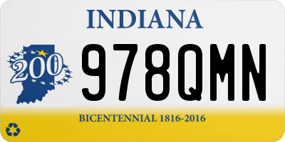 IN license plate 978QMN