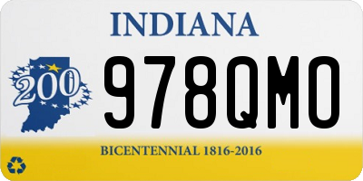 IN license plate 978QMO