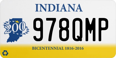 IN license plate 978QMP