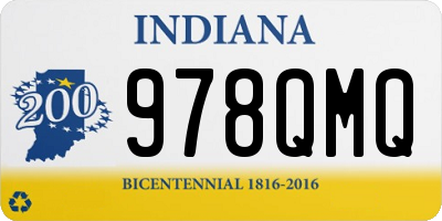 IN license plate 978QMQ
