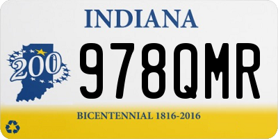 IN license plate 978QMR