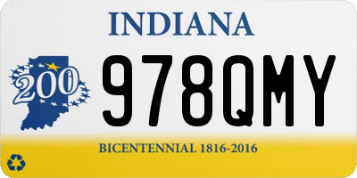 IN license plate 978QMY