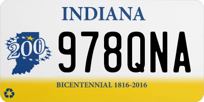 IN license plate 978QNA