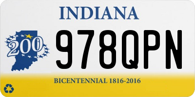 IN license plate 978QPN