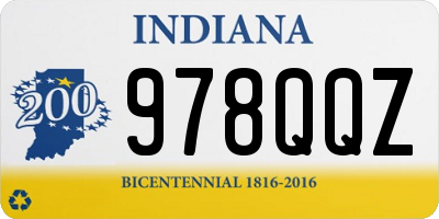 IN license plate 978QQZ