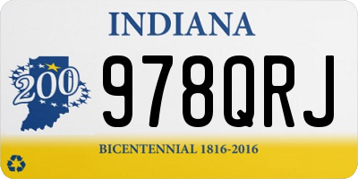 IN license plate 978QRJ
