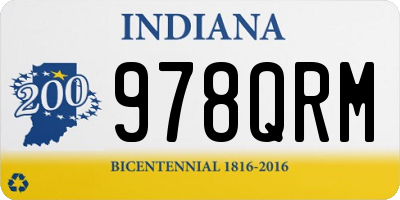 IN license plate 978QRM