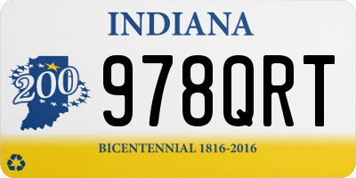 IN license plate 978QRT