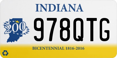 IN license plate 978QTG
