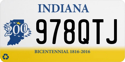 IN license plate 978QTJ