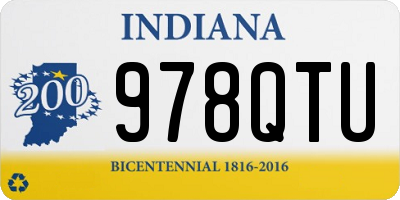 IN license plate 978QTU