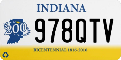 IN license plate 978QTV