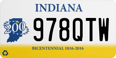 IN license plate 978QTW