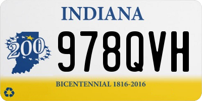 IN license plate 978QVH