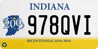 IN license plate 978QVI