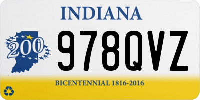 IN license plate 978QVZ