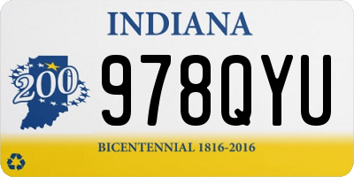 IN license plate 978QYU